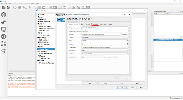 Tutorial Cara Install Mikrotik di Qemu GNS3 10