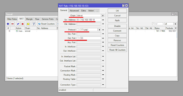 Konfigurasi Pi hole di Mikrotik 2