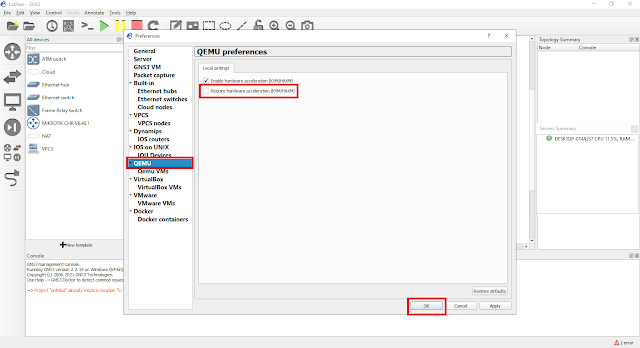 How to fix this problem HAXM accelaration support is not installed on this host on GNS3 2