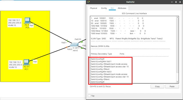 Cara Konfigurasi VLAN di Switch Cisco 6 Konfigurasi vlan dasar di switch cisco packet tracer 5
