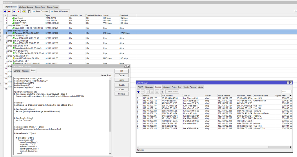 Simple Queue Otomatis di Mikrotik dari DHCP Lease 3 image 10
