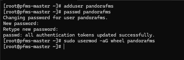 Install PandoraFMS Rocky Linux 5 setup pandorafms 0