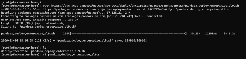Install PandoraFMS Rocky Linux 6 setup pandorafms 1
