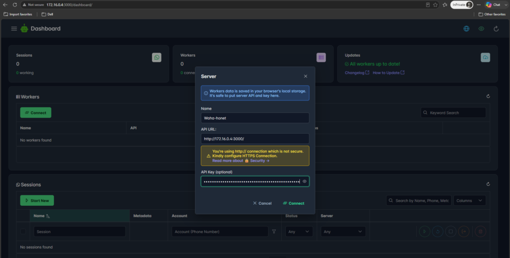 Setup WAHA (WhatsApp HTTP API) di Docker 11 SetupWorkersWAHA