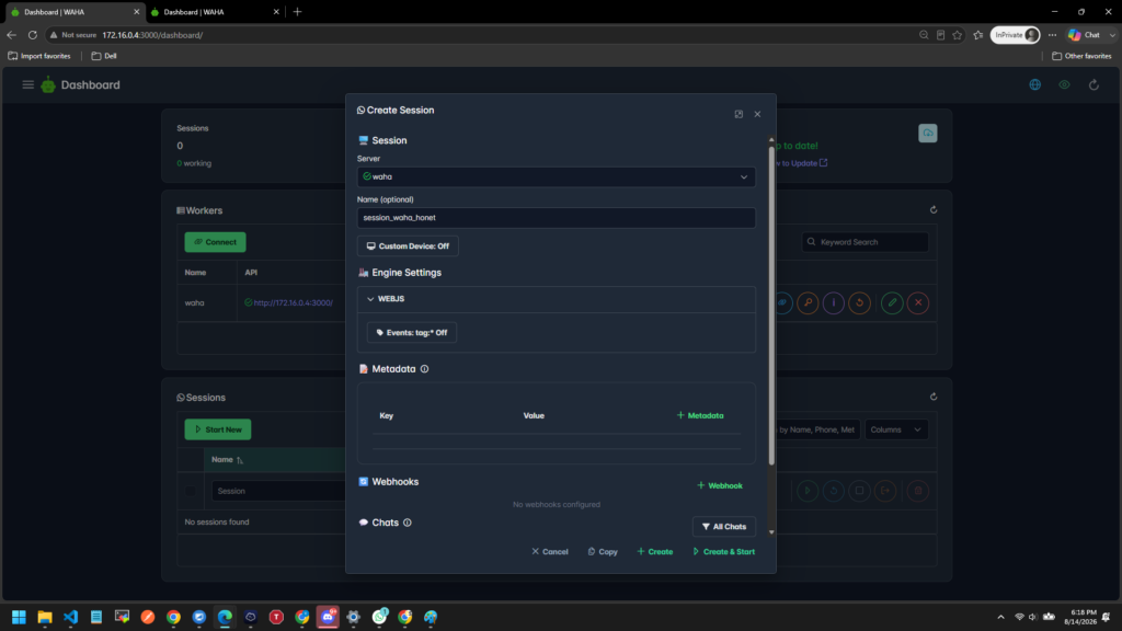 Setup WAHA (WhatsApp HTTP API) di Docker 13 image 30